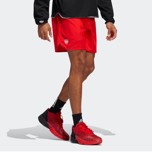 NWT Men's adidas Donovan Mitchell D.O.N. Issue #4 Vivid Red Shorts Size XL - Picture 1 of 9